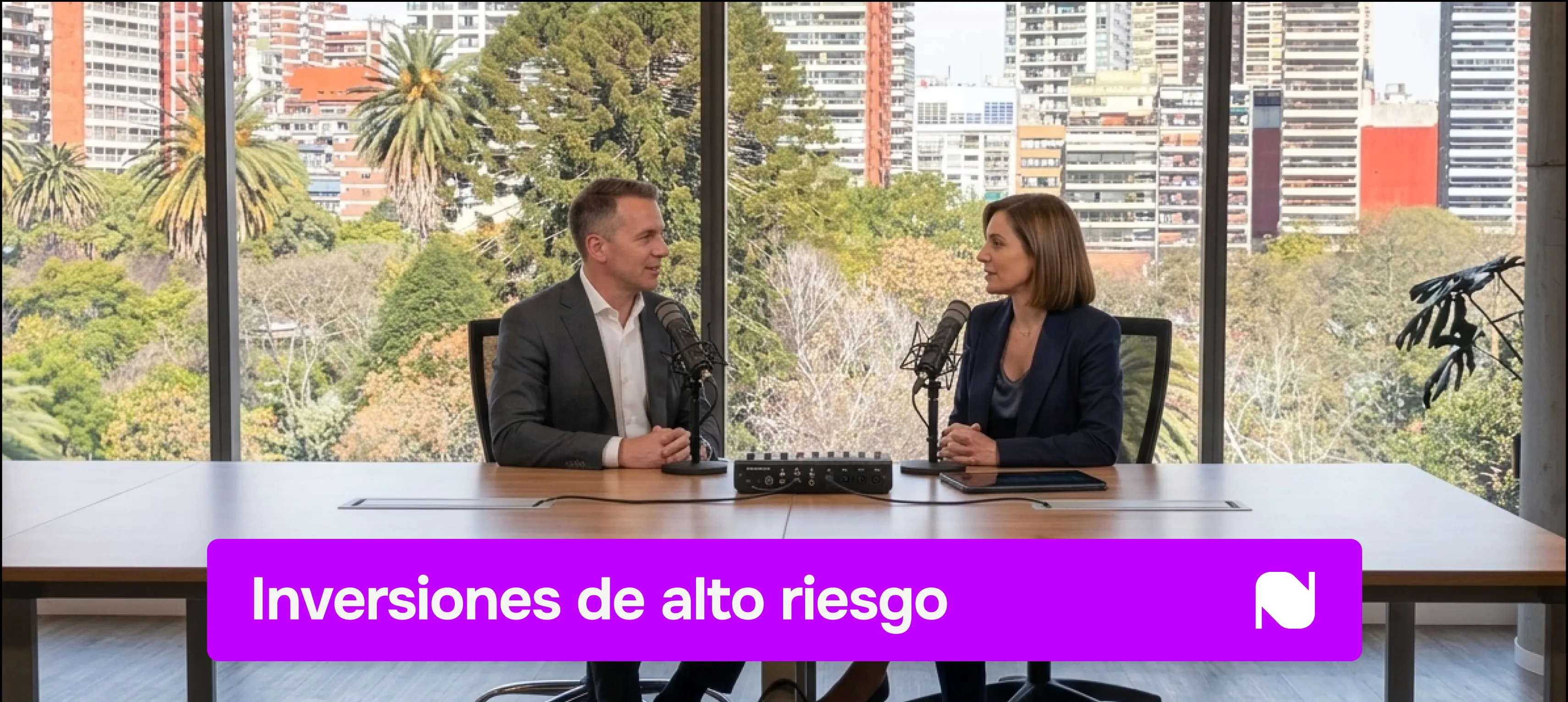 Placa de zócalo en pantalla: Inversiones de alto riesgo